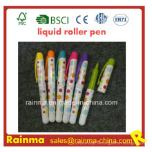 Mini Plastic Liquid Roller Pen mit schöner Mulit Farbe